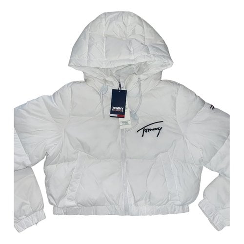 Pre-owned Tommy Hilfiger Puffer In White