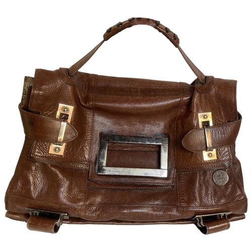 Pre-owned Emilio Pucci Leather Handbag In Brown
