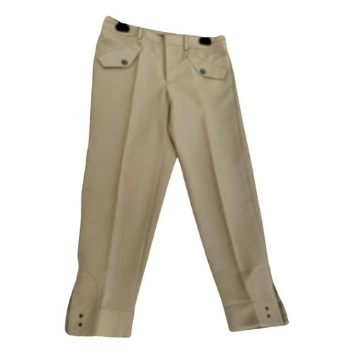 Pre-owned N°21 Wool Short Pants In Beige