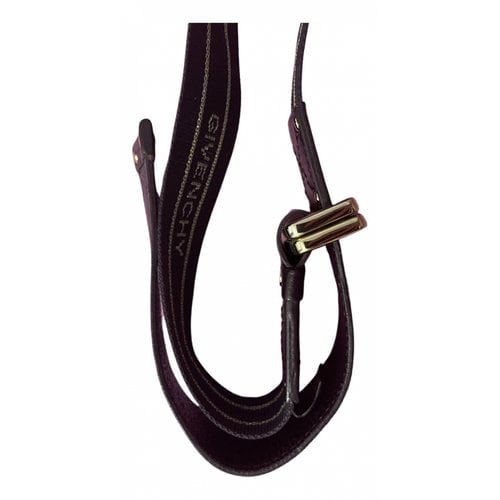 Pre-owned Givenchy Belt In Purple