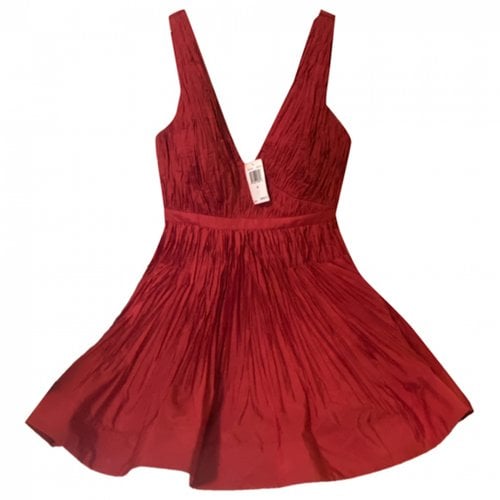 Pre-owned Alexis Mini Dress In Red