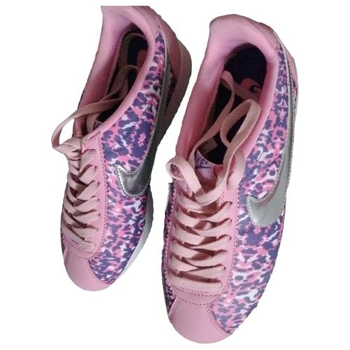 Pre-owned Nike Cortez Trainers In Pink
