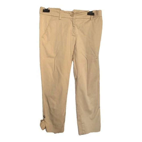 Pre-owned Moschino Love Chino Pants In Beige