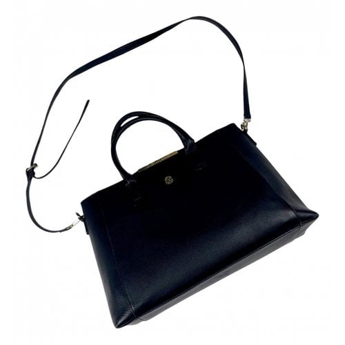 Pre-owned Christian Lacroix Leather Handbag In Black