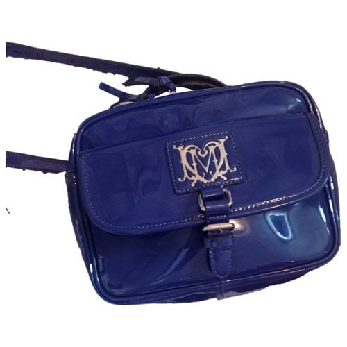 Pre-owned Moschino Leather Crossbody Bag In Blue