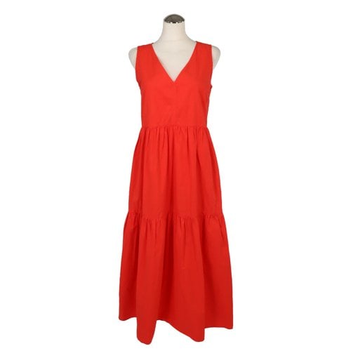 Pre-owned Hugo Boss Maxi Dress In Red