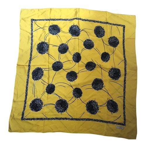 Pre-owned Givenchy Silk Neckerchief In Yellow