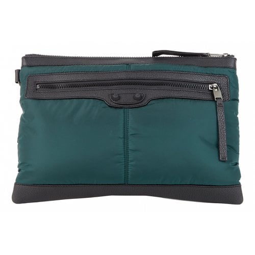 Pre-owned Balenciaga Clutch Bag In Green