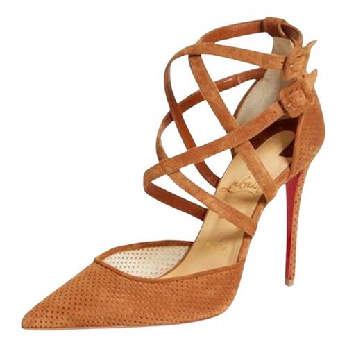 Pre-owned Christian Louboutin Heels In Brown