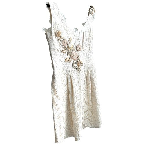 Pre-owned Christian Lacroix Lace Mini Dress In Other