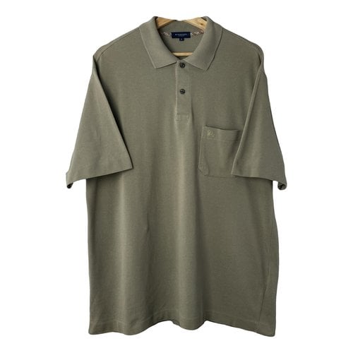 Pre-owned Burberry Polo Shirt In Green