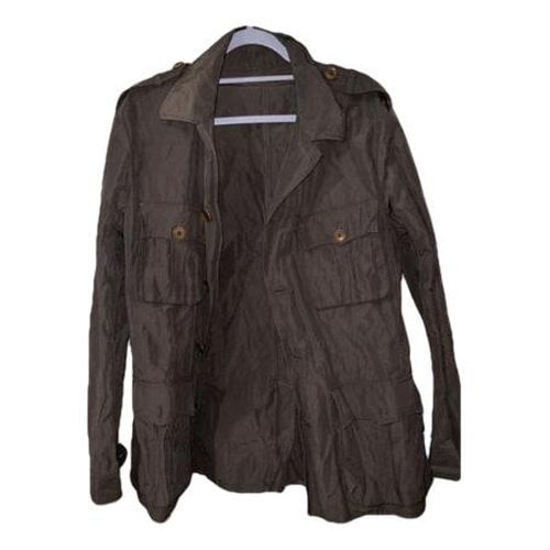 Pre-owned Moncler Long Jacket In Brown