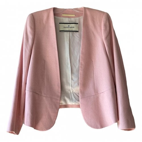 Pre-owned By Malene Birger Wool Blazer In Pink
