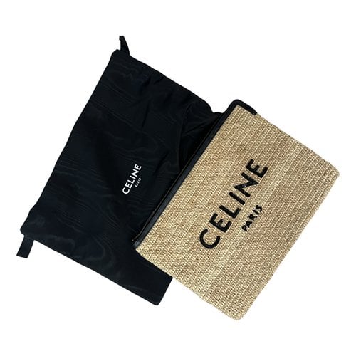 Pre-owned Celine Clutch Bag In Beige