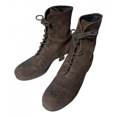 Pre-owned Fiorentini + Baker Lace Up Boots In Brown