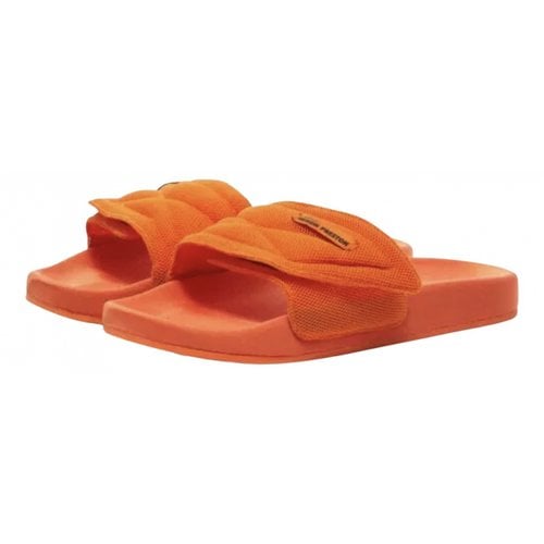 Pre-owned Heron Preston Cloth Sandals In Orange
