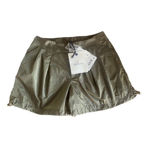Pre-owned Moncler Shorts In Khaki