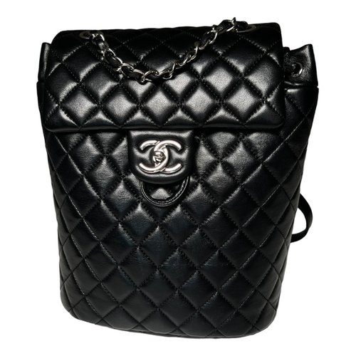 Pre-owned Chanel Urban Spirit Leather Backpack In Black