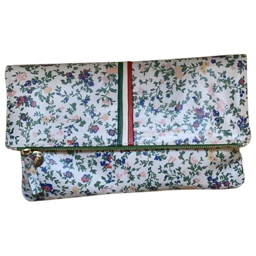 Pre-owned Clare V Leather Clutch Bag In Multicolour