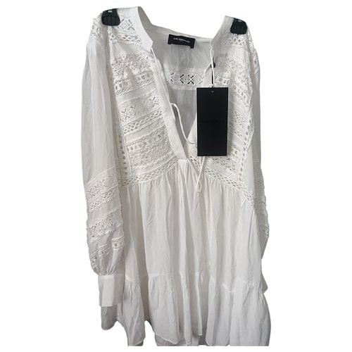 Pre-owned The Kooples Mini Dress In White