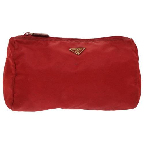 Pre-owned Prada Clutch Bag In Red