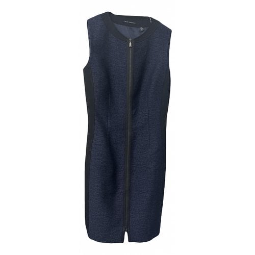 Pre-owned Elie Tahari Wool Mid-length Dress In Blue