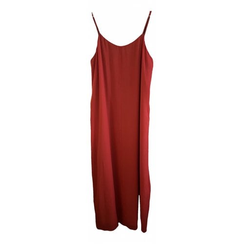 Pre-owned Alexander Wang Silk Maxi Dress In Red