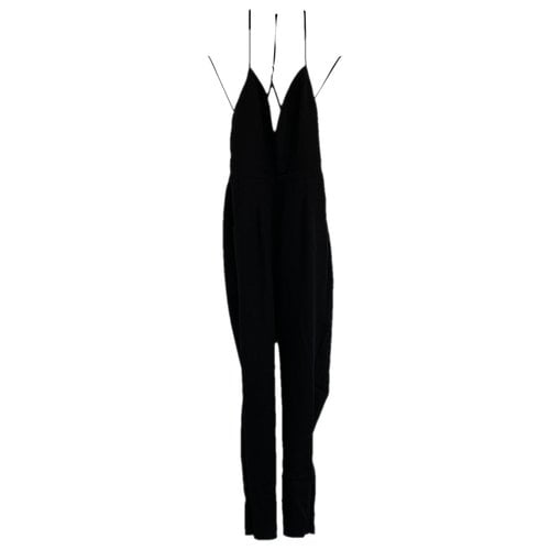 Pre-owned Nbd Silk Jumpsuit In Black