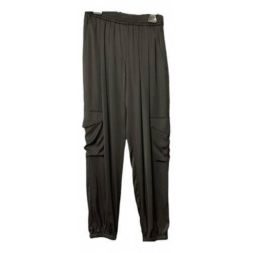 Pre-owned 8pm Trousers In Black