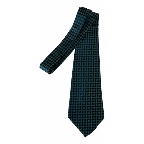 Pre-owned Saint Laurent Silk Tie In Green