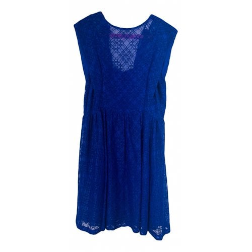 Pre-owned Sandro Spring Summer 2019 Lace Dress In Blue