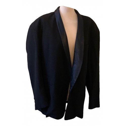 Pre-owned Jean Paul Gaultier Wool Vest In Black