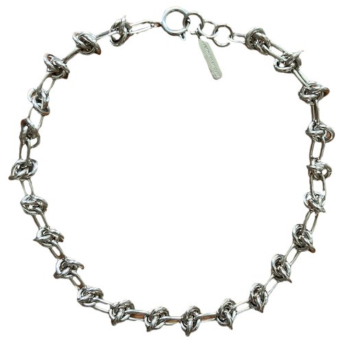 Pre-owned Justine Clenquet Necklace In Silver