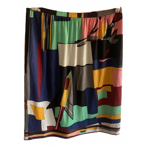 Pre-owned Emilio Pucci Silk Mid-length Skirt In Multicolour