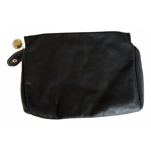 Pre-owned Zenith Leather Handbag In Black