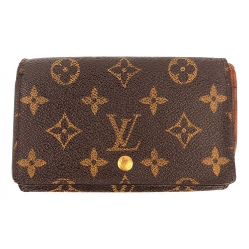 Pre-owned Louis Vuitton Cloth Wallet In Brown