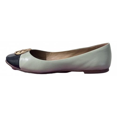 Pre-owned Tory Burch Leather Ballet Flats In Other