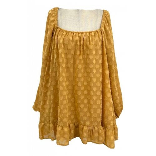 Pre-owned Show Me Your Mumu Mini Dress In Yellow