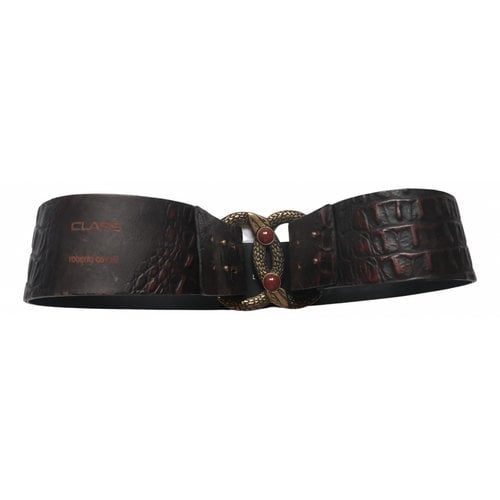 Pre-owned Class Cavalli Leather Belt In Brown