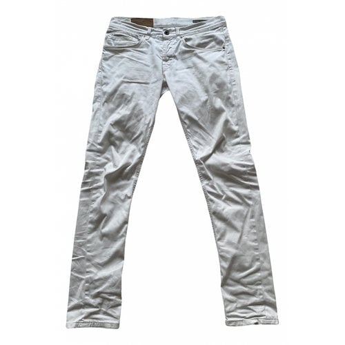 Pre-owned Dondup Slim Jean In White