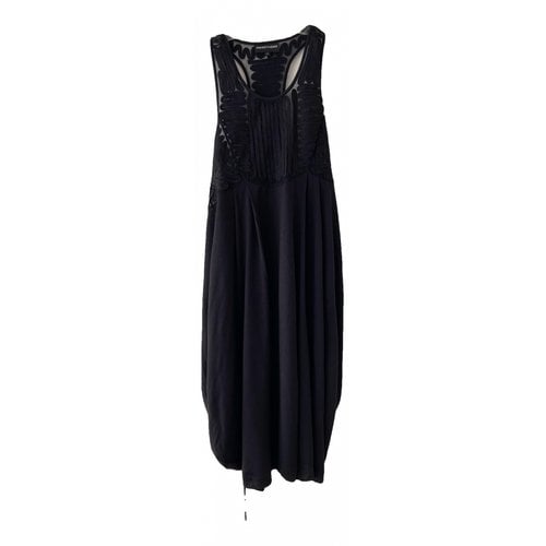 Pre-owned Emporio Armani Silk Dress In Black