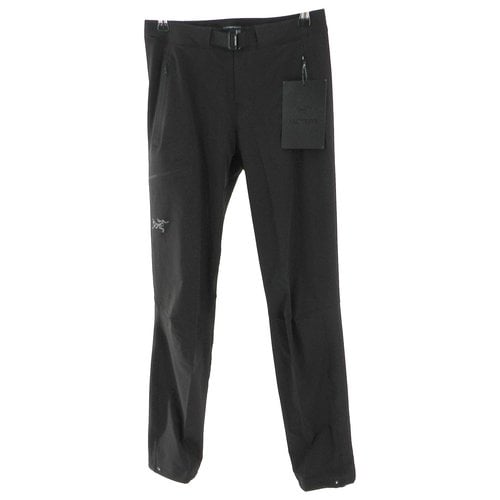Pre-owned Arc'teryx Straight Pants In Black