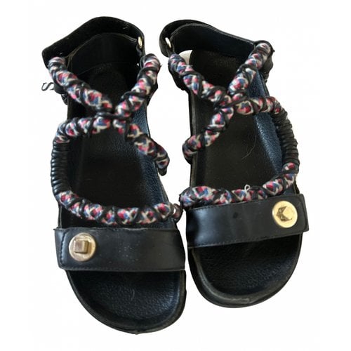 Pre-owned Sandro Leather Sandal In Other