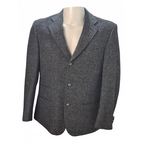Pre-owned Fay Wool Vest In Grey