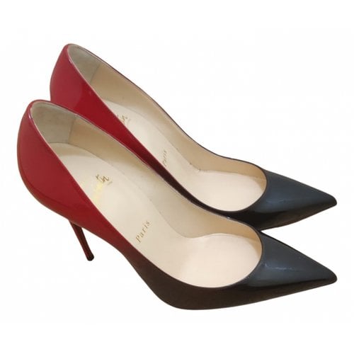 Pre-owned Christian Louboutin So Kate Leather Heels In Black