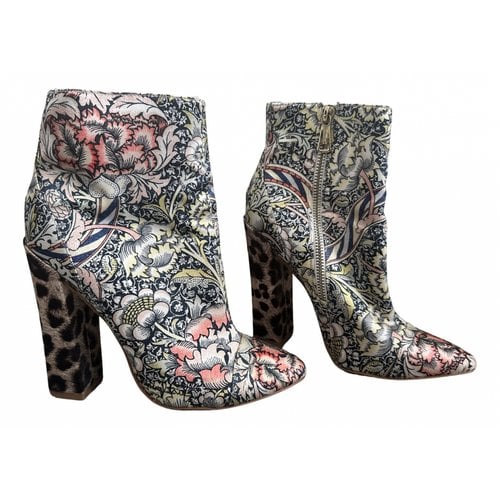 Pre-owned Just Cavalli Leather Boots In Multicolour