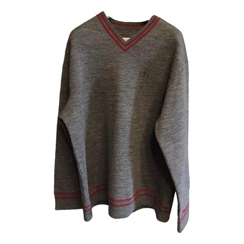 Pre-owned Maison Margiela Wool Sweatshirt In Grey