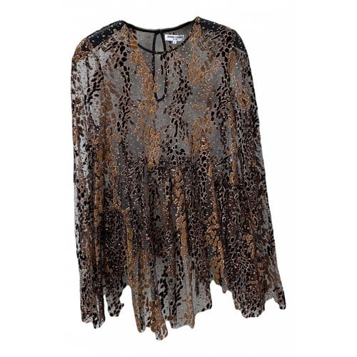 Pre-owned Opening Ceremony Glitter Blouse In Gold