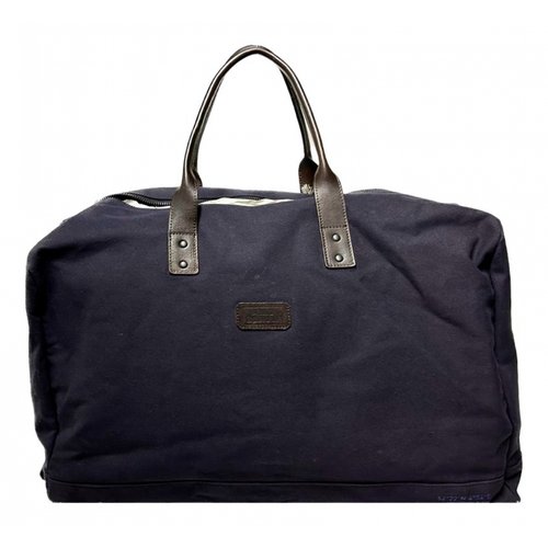 Pre-owned Scotch & Soda Cloth Travel Bag In Navy