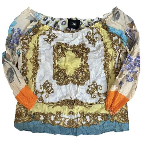 Pre-owned Dolce & Gabbana Blouse In Gold